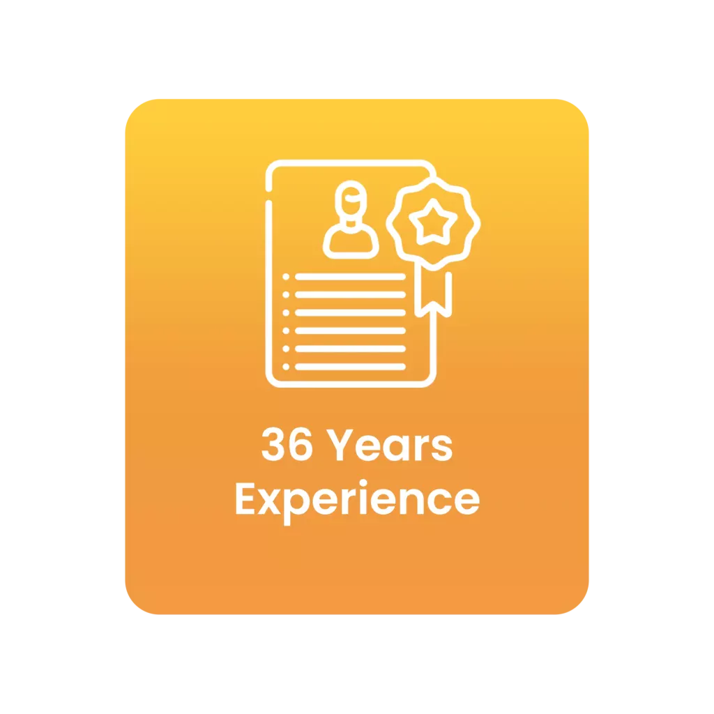 36 Years Experience